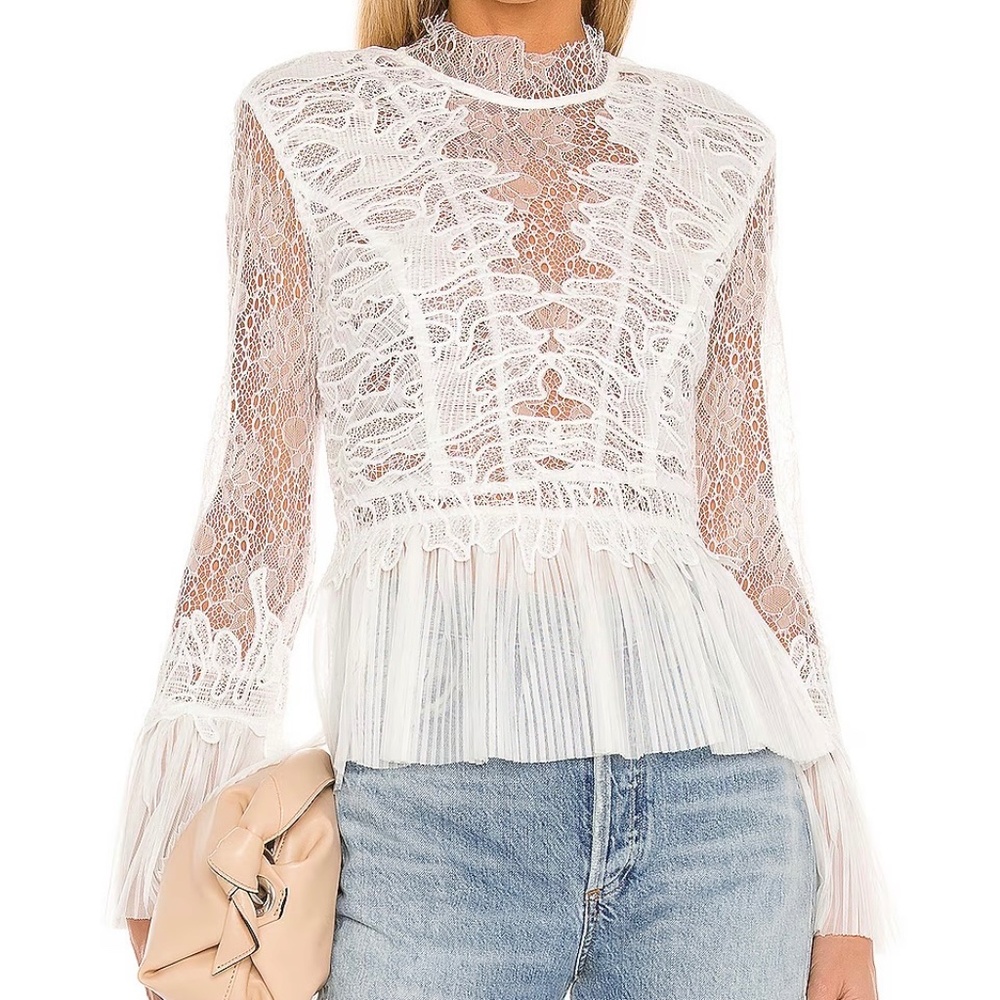 Bardot Francesca Lace Top